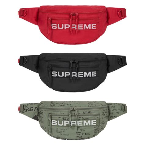 supreme bag replica high quality|supreme bag around waist.